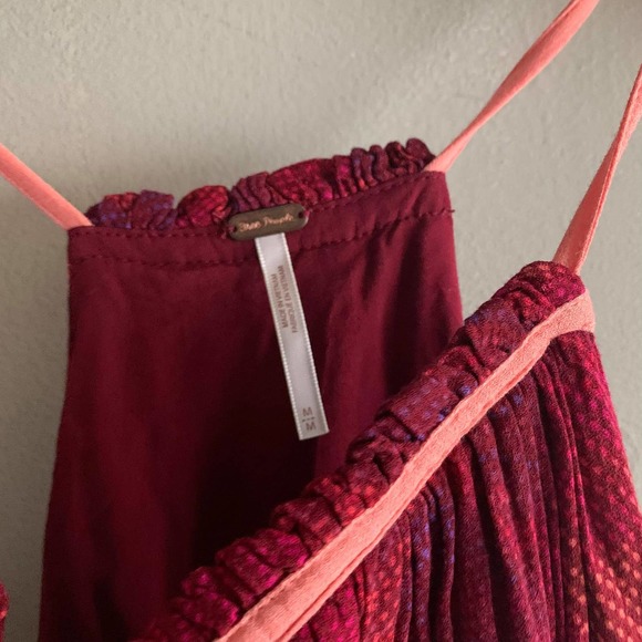 Free People Red Halter Blouse - Picture 3 of 5